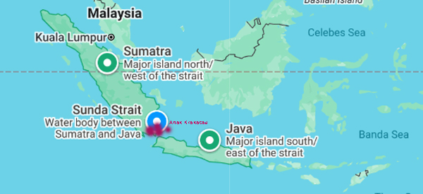 Location of the volcano