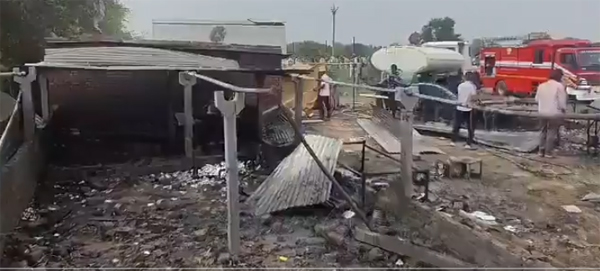 Firecracker factory blast