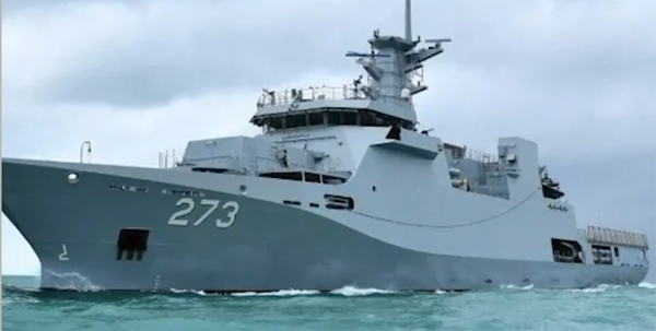 A naval collision in Arabian sea