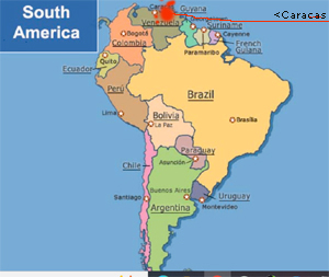 Venezuela quake map