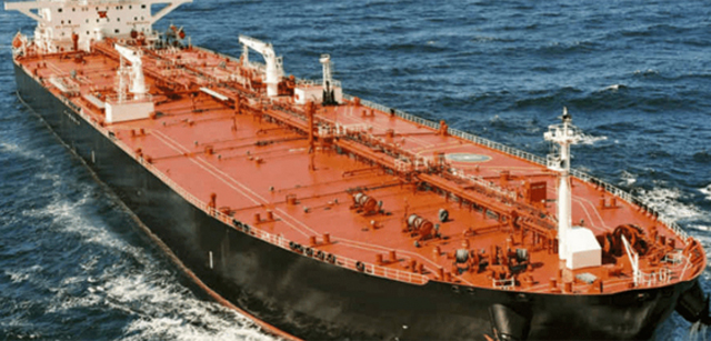 An oil tanker