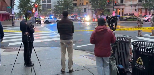 The White House Checkpoint shooting scene.
